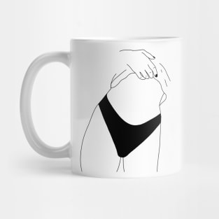 teasing girl Mug